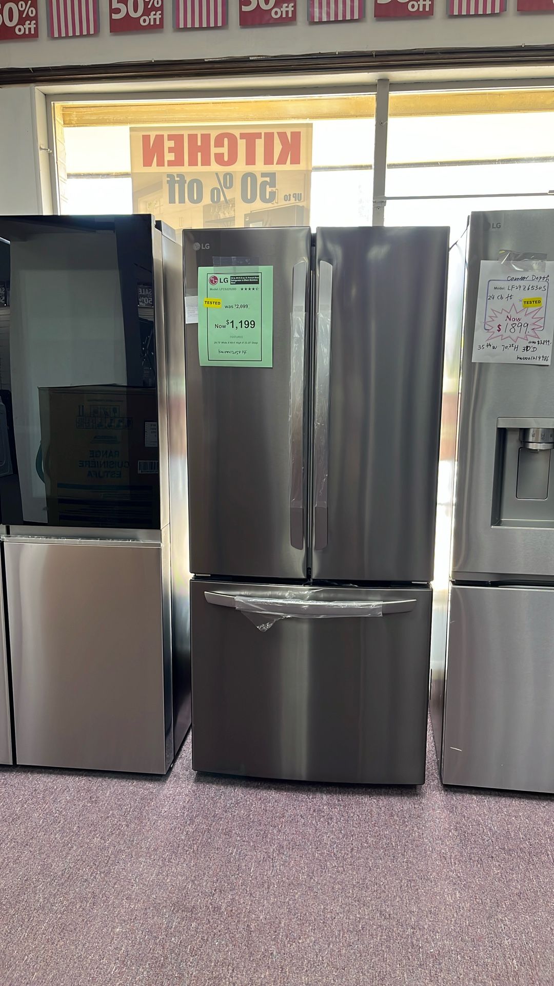 Refrigerator 30” In New Open Box 1 Year Warranty