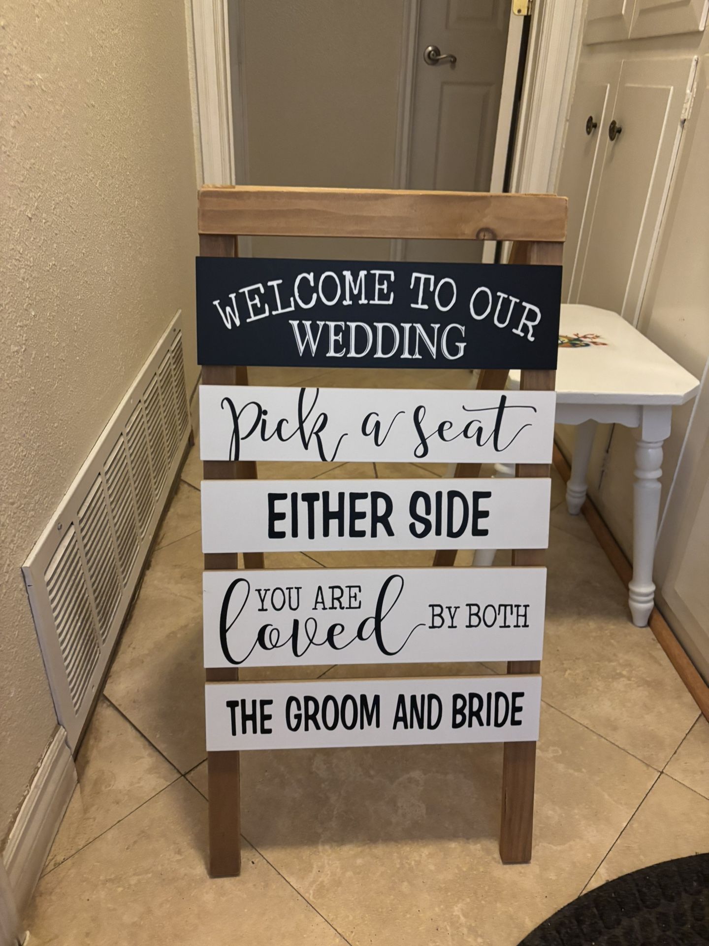 Ceremony Welcome To Our Wedding Sign 