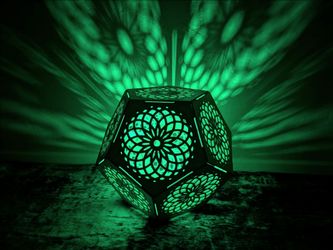Side Table with built-in Led night light