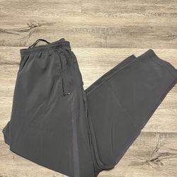 Vintage Nike Track Pants Mens Large Gray Windbreaker Baggy Y2K Swoosh