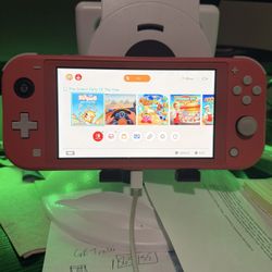 Nintendo Switch Lite Coral – Works – Needs Left Stick Repair 