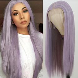 Lace front pastel purple wig