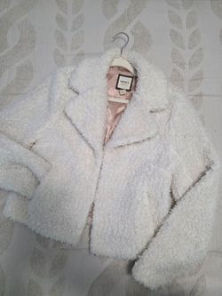 Cute White Teddy Jacket – Forever 21