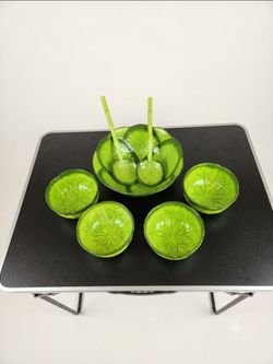 Cabbage Leaf Salad Bowl Set - 7 Pieces"