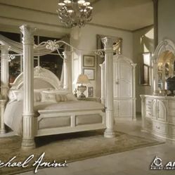 Monti Carlo Snow bedroom Set ( Deliver Available) 