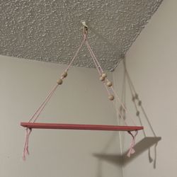 Pink Plant Hanging Shelf 