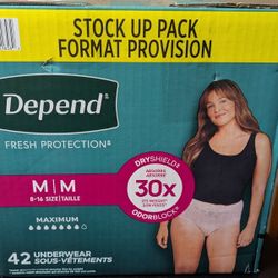 Depends Incontinent Underwear-Medium 