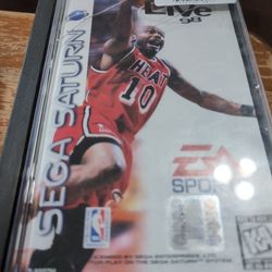 NBA Live 98 (Sega Saturn, 1998) Sega Saturn manual cash case