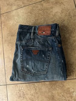 Armani Jeans J21 Italy/Factory Tattered Size 34x32