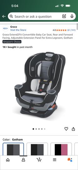 Graco Extend2Fit Convertible Baby Car Seat