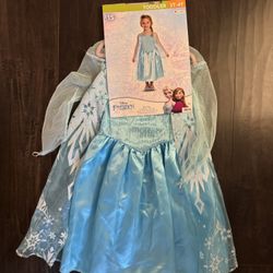 Elsa Toddler Costume Frozen 3-4T