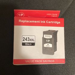 243XXL Black ink For Canon PIXMA 243 XXL  Box is open (shown in photos) but the package is still sealed. 