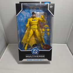 McFarlane DC Batman (Yellow Suit) Platinum Detective Comics #241 Figure (DD) NIB