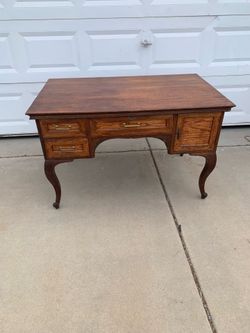 Vintage 60s French Provincial Style Writing Desk