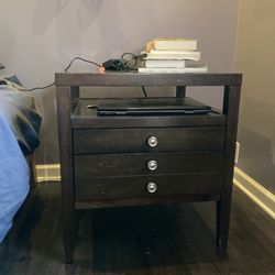 2 Contemporary Side/End Table, Kona Brown
