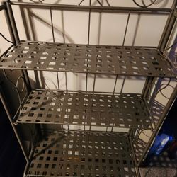 Four Shelf Collapsible Metal Stand