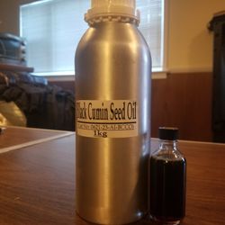 Black Cumin Seed Oil- 1 Liter - Dark Brown 