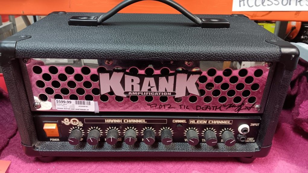 Krank Amplification Nineteen 80 Jr Namm 2013 Edition And Signed By Queensryche