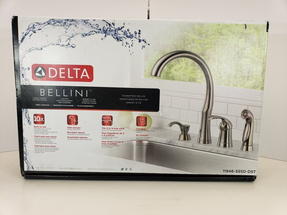 Delta Bellini Single Handle Kitchen Faucet (Brilliance Stainless)