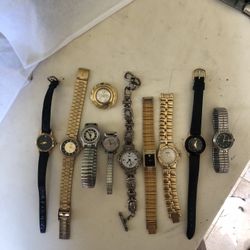 Lot Of 10 Ladies Watches All Working Very Good Keeping Good Time 