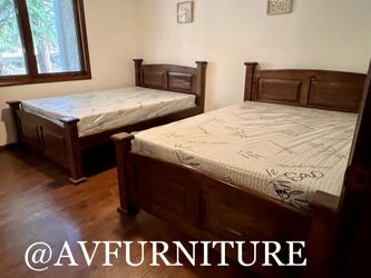 2 Full Beds and 2 Memory Foam Mattresses