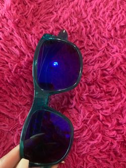 Blue sunglasses UV protection