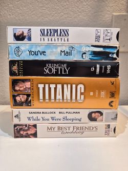 Lot of 6 Romance VHS Tapes