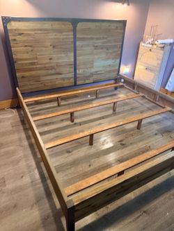 King size rustic frame