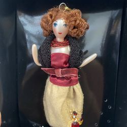Vintage Ladies With Elegance Collection Glass Blown Ornament Hand Painted
