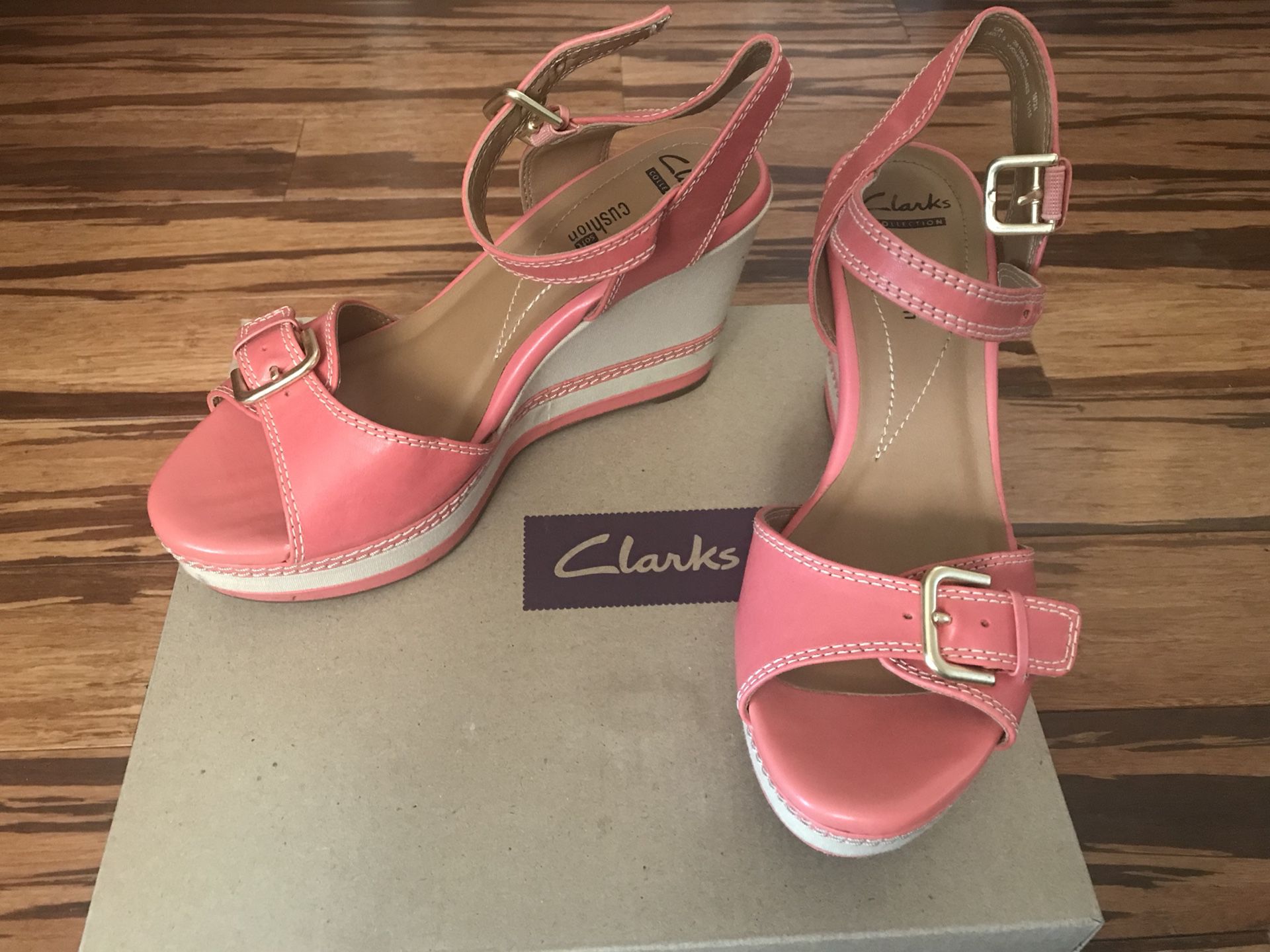 Clarks women platform sandals 7,5
