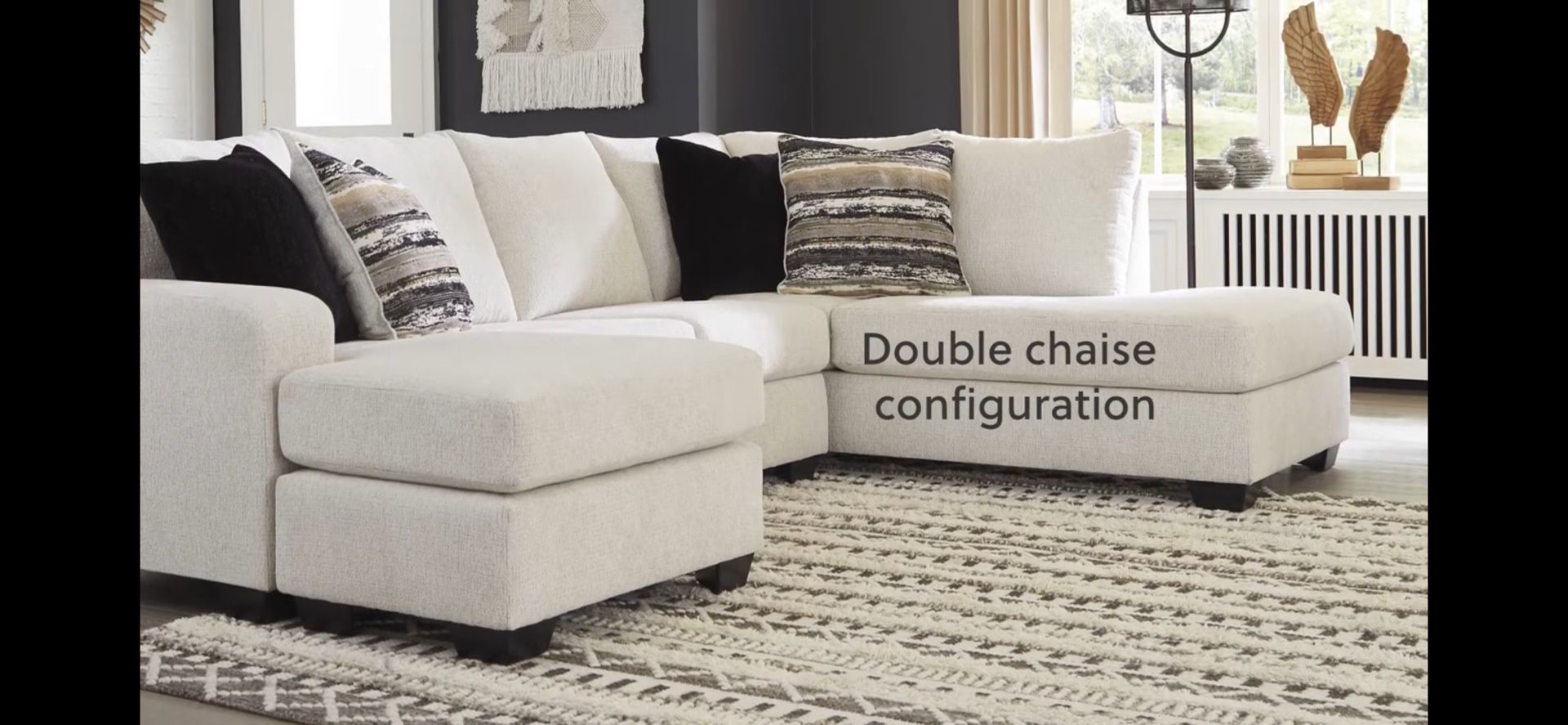 Ashley furniture white sectional