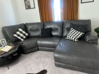 Leather couch