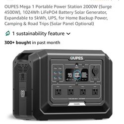 Oupes Mega 1 Portable Power Station Brand New With The Box Only Used Twice 