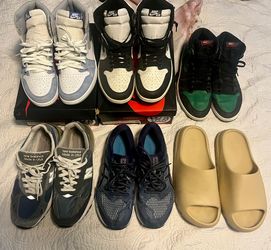 Jordan’s, New Balances, ASICS & Yeezy Slides size 11.5-13