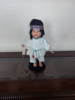 Beautiful Native American Porcelain Doll Decor