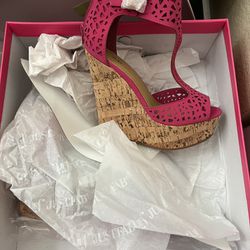 Hot Pink Wedge 