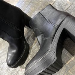 Boots 9.5 Light Weight Black Use Like New 