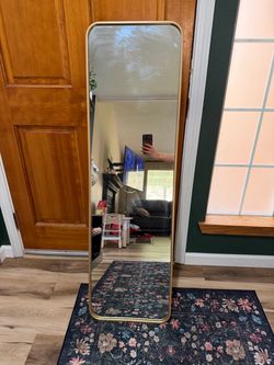 Full Length Mirror Gold Frame