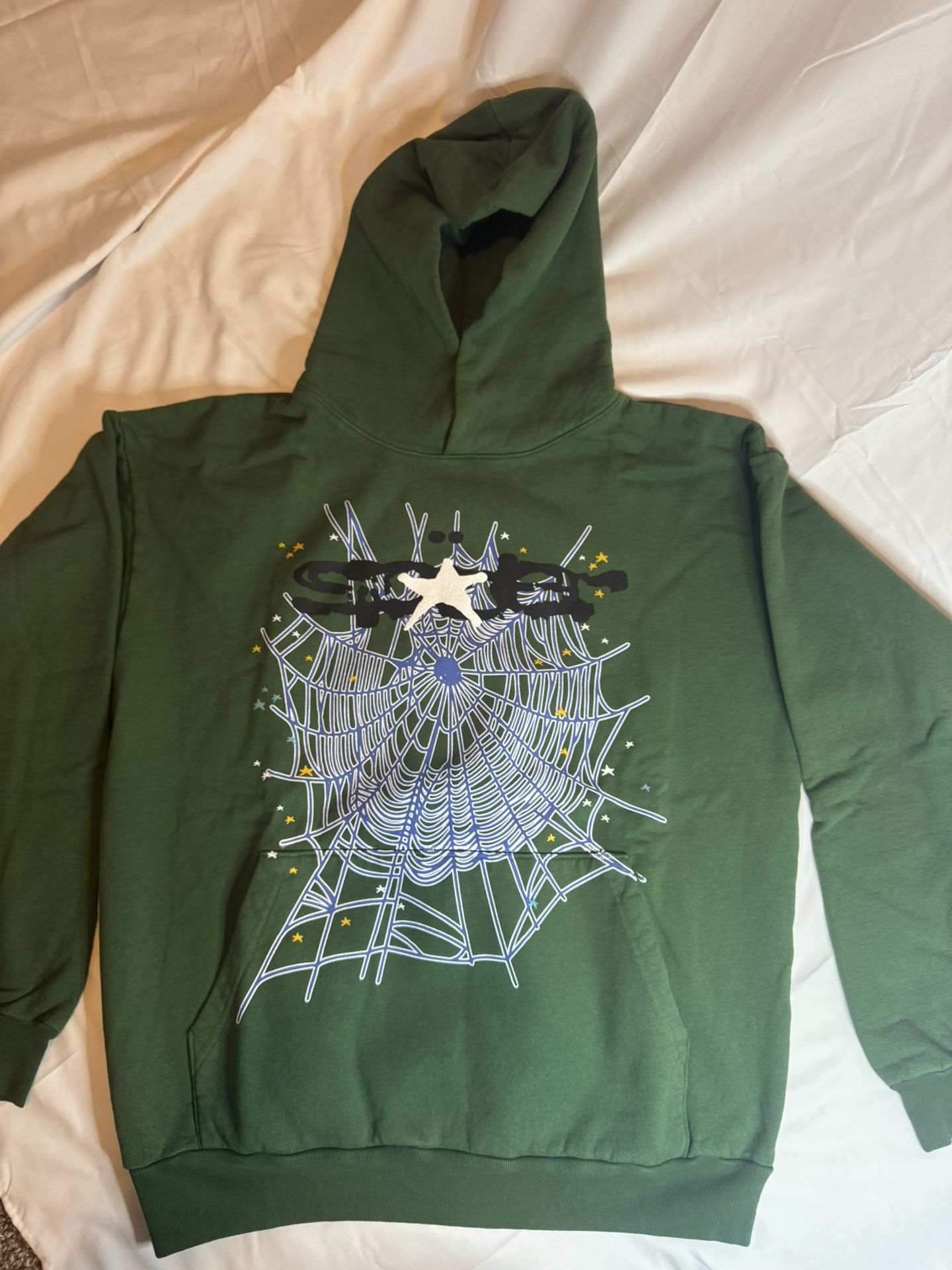 Sp5der Hunter Green Hoodie