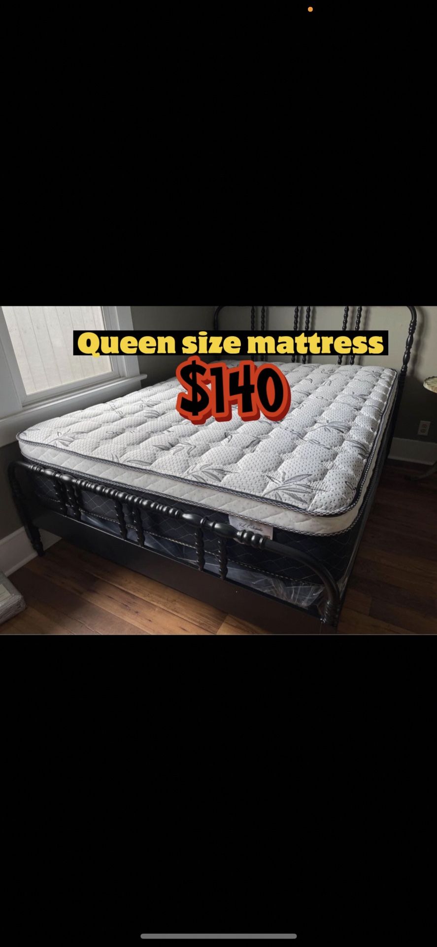 Queen Size euro pillow top mattress 