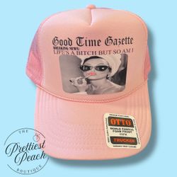 New! “ Life’s A B But So Am I” Pink Trucker Hat
