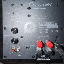 EPISODE® EVOLUTION SERIES SEALED SUBWOOFER ES-SUB-EVO6-200-BLK