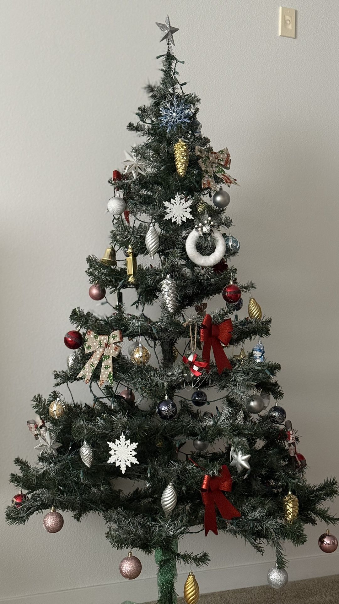Christmas Tree & 50+ Ornaments For Sale