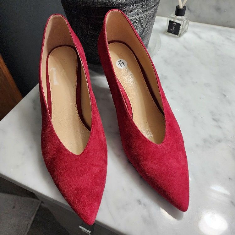 Michael Kors Red Suede Heels