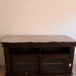 Very heavy and sturdy Modern Farmhouse TV Stand for up to 65" TVs, Brown