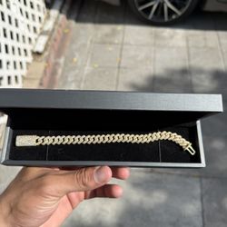 Lab Diamond Cuban Bracelet 