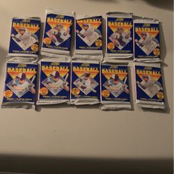 10 Unopened Wax Packs Of 1992 Score Baseball Cards