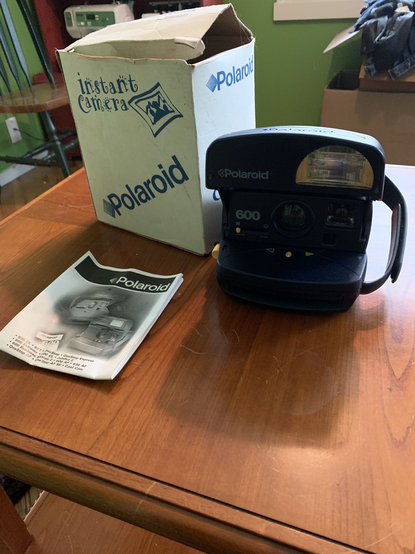 Polaroid Instant Camera with Box and Instruction Booklet