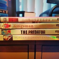 4k Ultra HD, Blu-Ray and DVD Lot (32 Titles, NO Digital) - Movies and TV Series sold as LOT