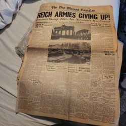 Des Moines News Paper 1945